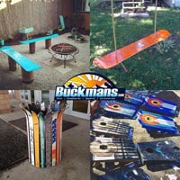 Repurpose your old skis and snowboards