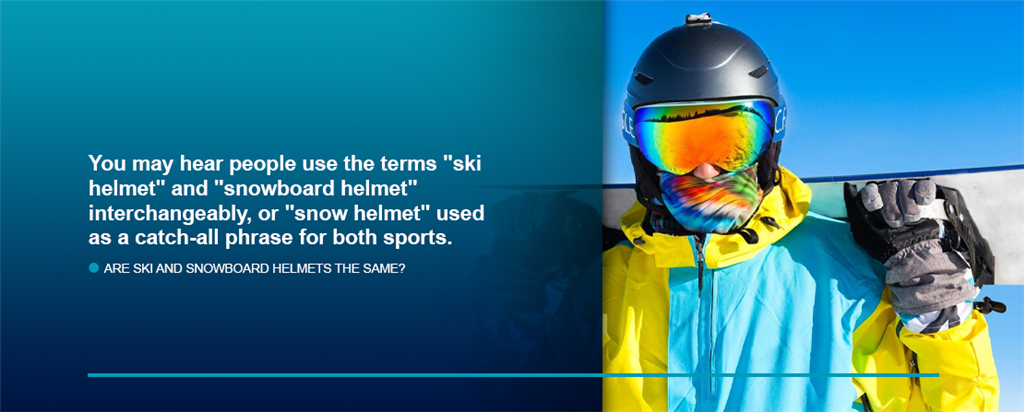 are ski and snowboard helmets the same