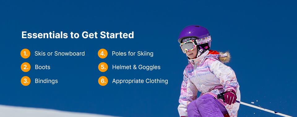 Essentials to get started skiing