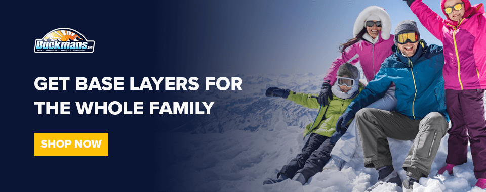 buy base layers for ski season for the family