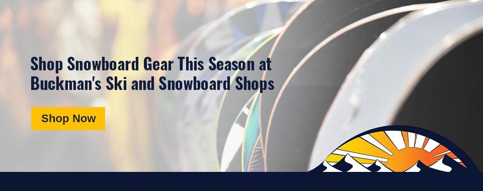 shop snowboard gear at Buckman's Ski & Snowboard shop