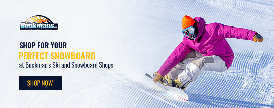 shop for your perfect snowboard at Buckman's