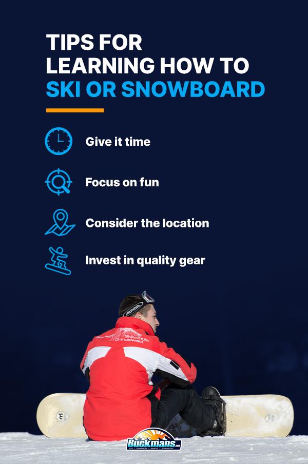 tips for learning how to ski or snowboard