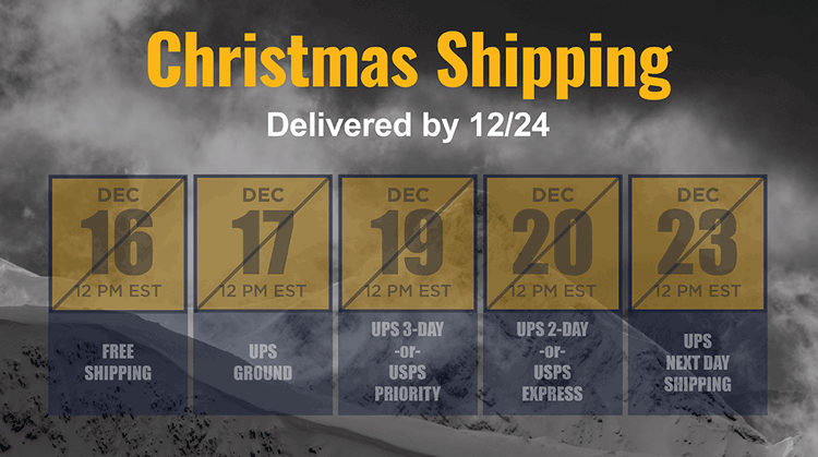 Christmas Shipping Cut-Offs