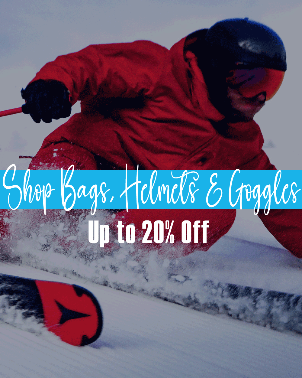 Shop Bags, Helmets and Goggles