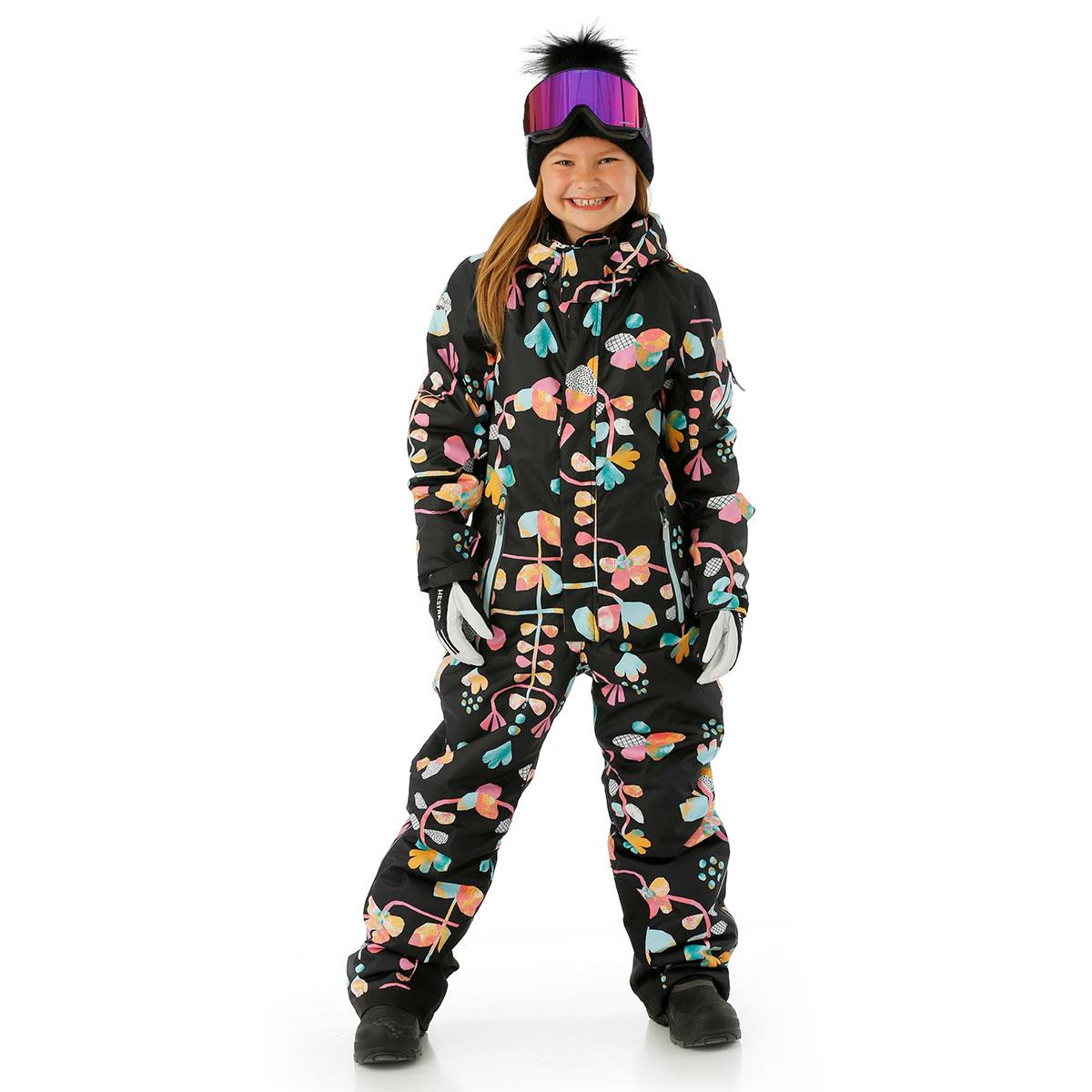 Kids Insulated Ski Suit - Waterproof Snow Set With Faux Fur Hood
