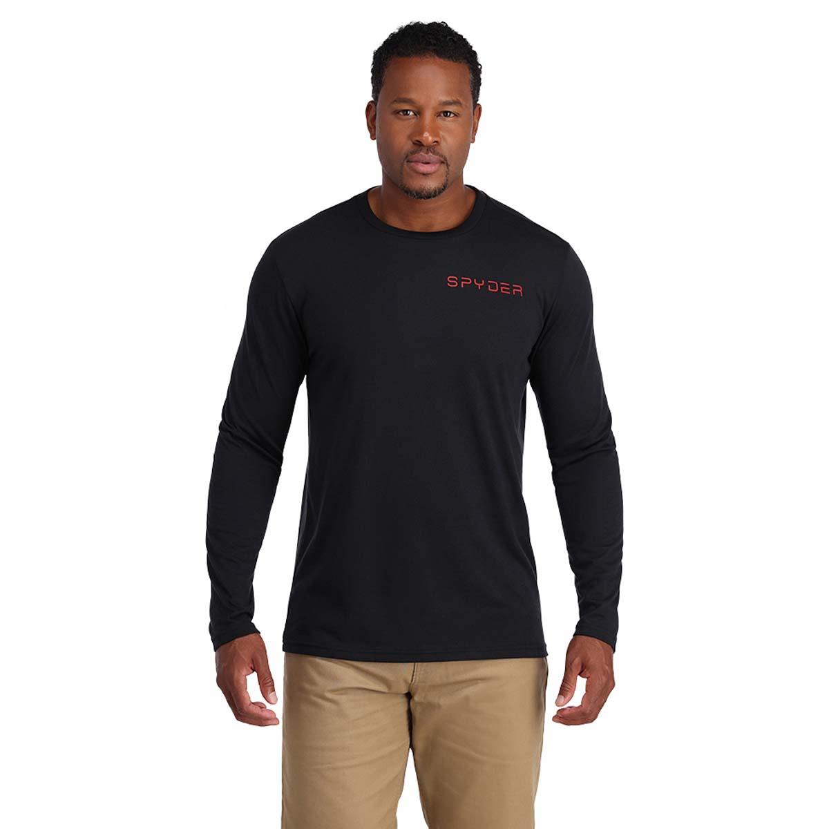 Spyder Logo Tech Long Sleeve T-Shirt - Men's | Buckmans.com