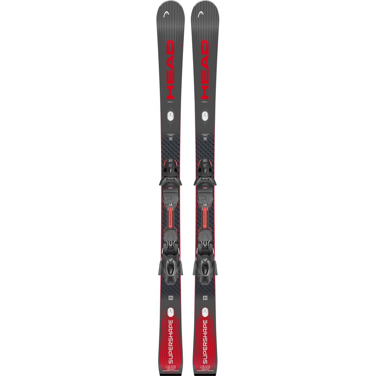 【良品】HEAD i.SUPERSHAPE 160cm TYROLIA Head Supershape E-Rally Skis + Tyrolia Protector 11 GW Bindings