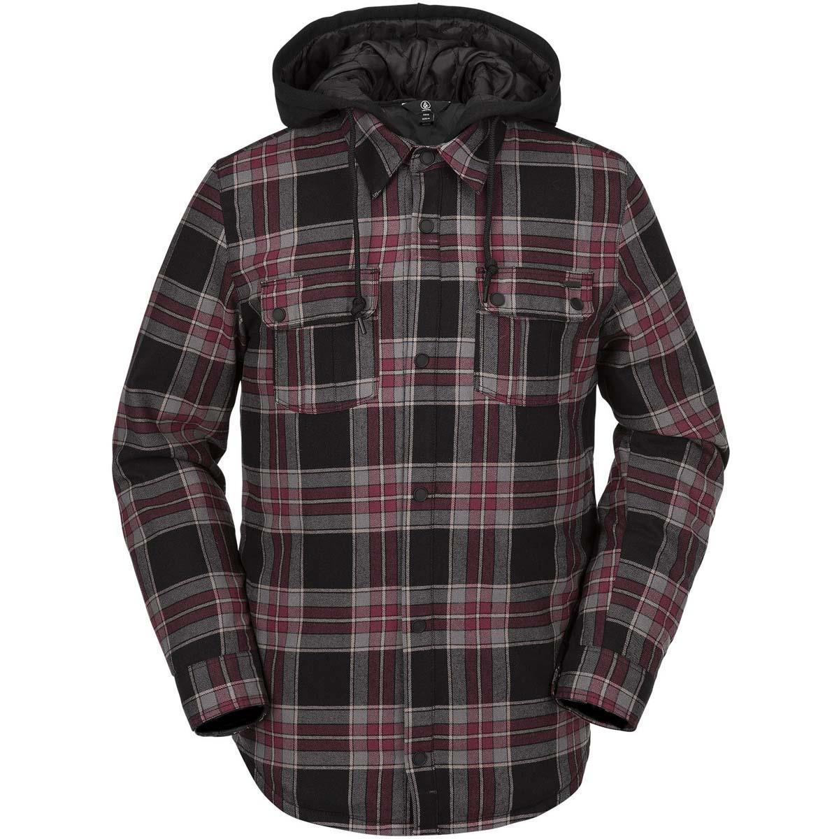 insulated flannel jacket with hood