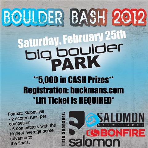 2012 Buckman's Boulder Bash Online Registration