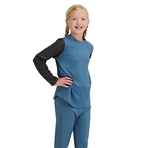 Blackstrap Big Kid's Evolver Base Layer Crewneck - Youth