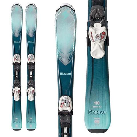 Blizzard Sheeva Twin Jr Skis with IQ 4.5 Bindings - Girl's