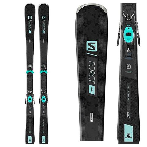 Salomon S/Force W 7 + M10 skis - Women's