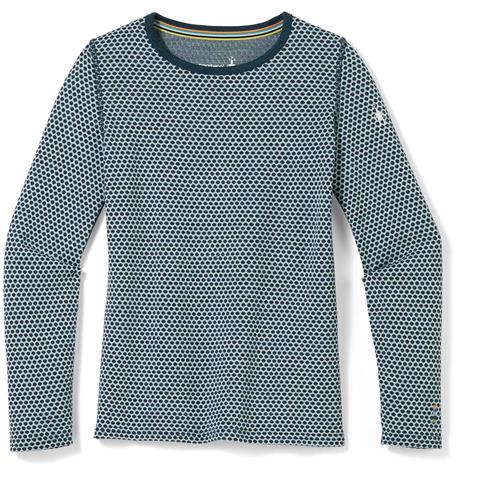 Smartwool Classic Thermal Merino Base Layer Pattern Crew - Boy's