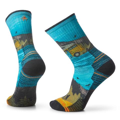 Smartwool Hike Light Cushion Great Excursion Print Crew Socks - Men's