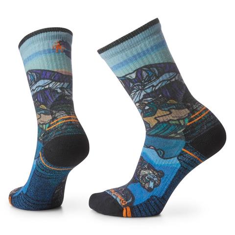 Smartwool Hike Light Cushion Icy Range Print Crew Socks - Women's