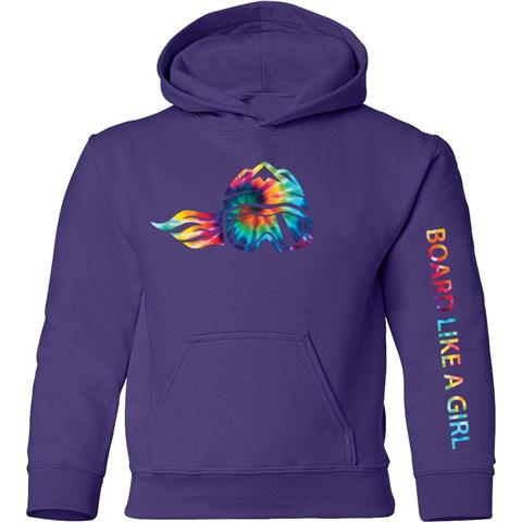 Ski Like A Girl Tie-Dye Hoodie - Girl&#39;s