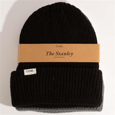 Coal Headwear The Stanley 3-Pack of Knit Beanies
