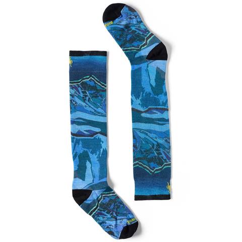 Smartwool Junior Ski Zero Cushion Storm Peak Print OTC Socks