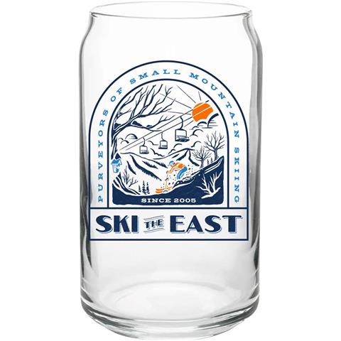 Ski The East Small Mountain Pint Glass