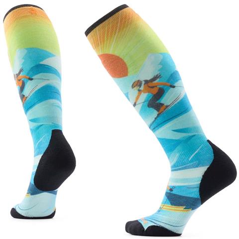 Smartwool Ski Targeted Cushion Steep Days Print OTC Socks - Women's