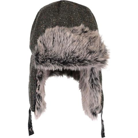 Obermeyer Trapper Knit Hat with Faux Fur - Men's