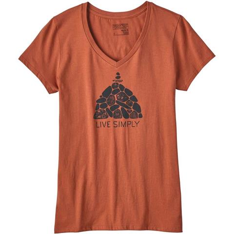 Patagonia Live Simply Summit Stones V-Neck T-Shirt - Women's