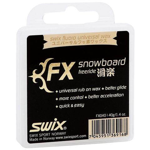 Swix FX Snowboard Freeride Wax - Rub-on 40g