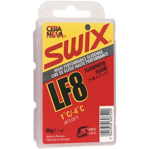 Swix LF8 Red Fluorocarbon wax 60g.