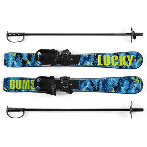Lucky Bums Kids Plastic Ski and Poles