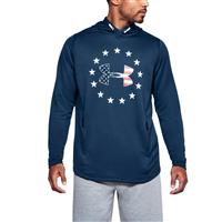Under Armour Freedom Tech Terry Hoodie - Men's - Blackout Navy / White