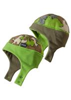 Patagonia Baby Reversible Synchilla Hat - Youth - Sycamore Camo / Hydro Green