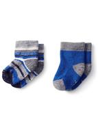 Smartwool Smartwool Bootie Batch Socks - Youth - Light Gray / Bright Blue