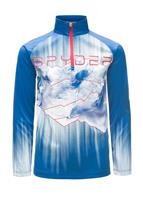 Spyder Limitless Rising T-Neck - Boy's - Turkish Sea / White / Red