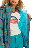 Burton Bennett Jacket - Girl's - Green-Blue Morse Geo