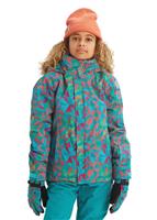 Burton Bennett Jacket - Girl's - Green-Blue Morse Geo