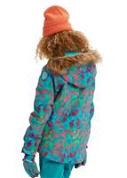 Burton Bennett Jacket - Girl's - Green-Blue Morse Geo