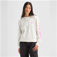Burton Elite Long Sleeve T-Shirt - Unisex - Stout White / Shockwave Pink