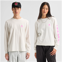 Burton Elite Long Sleeve T-Shirt - Unisex - Stout White / Shockwave Pink