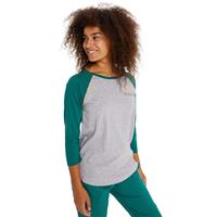 Burton Caratunk Raglan Sleeve T-Shirt - Women's - Gray Heather / Antique Green