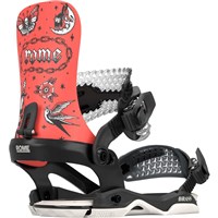 Rome Brass AW AsymWrap Snowboard Bindings - Women's - Team Red
