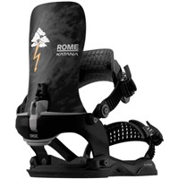 Rome Katana AW AsymWrap FASE PRO Snowboard Bindings - Men's - Black