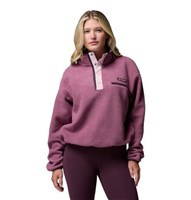 Columbia Helvetia II Cropped Half Snap Fleece - Women's - Antique Mauve / Mineral Pink