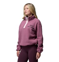 Columbia Helvetia II Cropped Half Snap Fleece - Women's - Antique Mauve / Mineral Pink