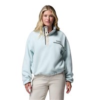 Columbia Helvetia II Cropped Half Snap Fleece - Women's - Tea Light / Dark Stone