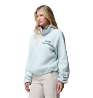 Columbia Helvetia II Cropped Half Snap Fleece - Women's - Tea Light / Dark Stone