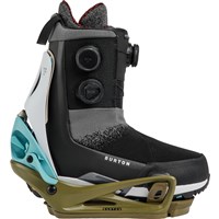 Burton Genesis Step On Re:Flex Snowboard Bindings - Men's - White / Dried Moss