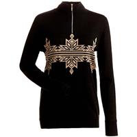Nils Snowflake Sweater - Women's - Black / Champagne Gold Metallic