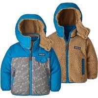 Patagonia Baby Reversible Tribbles Hoody - Youth - Muskox March / Hex Grey