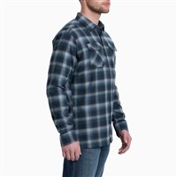 Kuhl Dillingr Flannel LS Shirt - Men's - Blue Creek